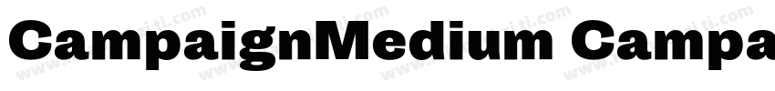 CampaignMedium CampaignBold字体转换